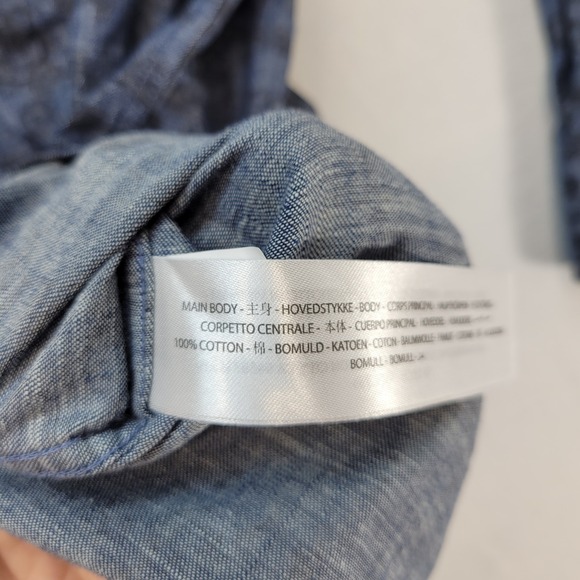 Ariat Dress Shirt Mens XL Blue Girard Classic Fit Poplin Print Long Sleeve - Picture 6 of 11